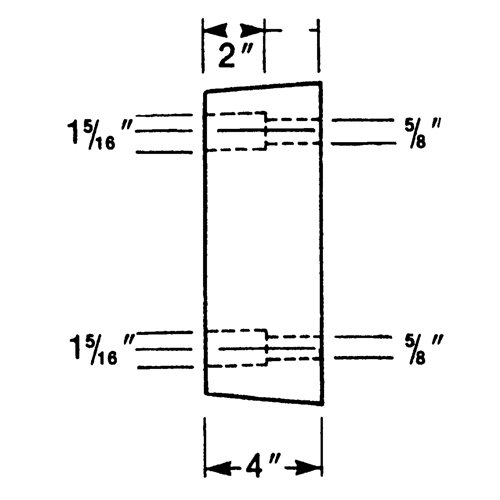 Molded Rubber Dock Guards, Rubber, 13" W x 4" D x 12" H Toolneeds Inc.