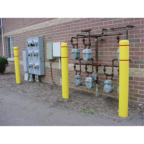 Polyethylene Bollard Covers, 6-5/8" Dia. x 72" L, Yellow Toolneeds Inc.