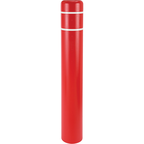 Polyethylene Bollard Covers, 4-1/2" Dia. x 64" L, Red Toolneeds Inc.