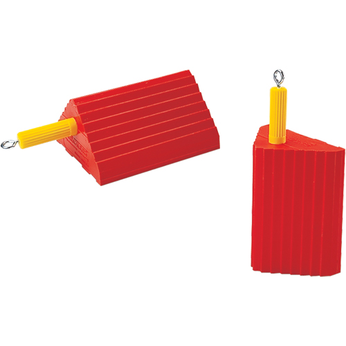General Purpose Wheel Chocks, Polyurethane, Orange, 10" W x 8-1/2" D x 5" H Toolneeds Inc.