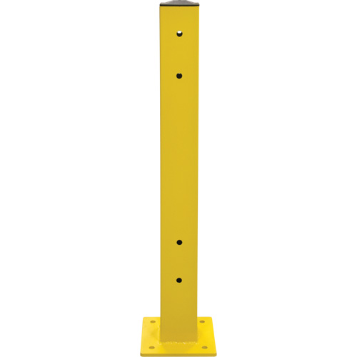 Poteau double pour barri&egrave;re de s&eacute;curit&eacute;, Acier, 5" lo x 44" h, Jaune s&eacute;curit&eacute; OSHA Toolneeds Inc.