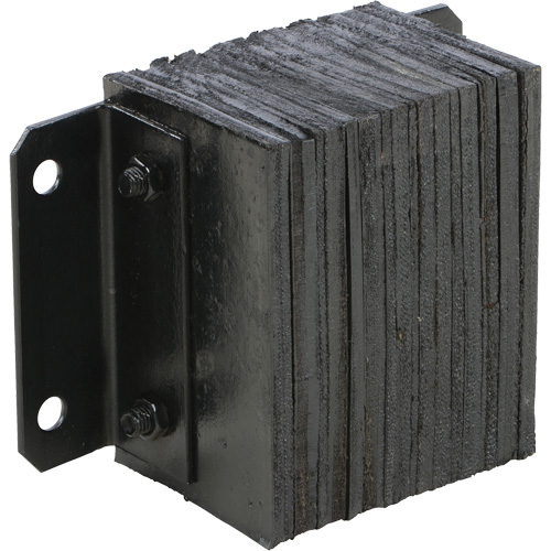 Laminated Dock Bumper, Horizontal, Rubber, 12" W x 6" D x 10" H Toolneeds Inc.
