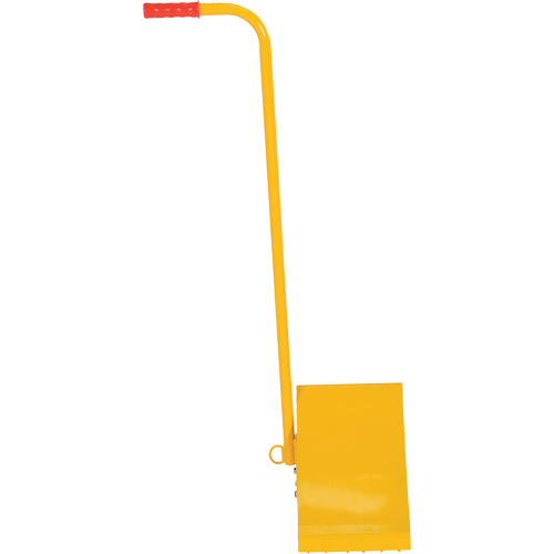Cale de roue avec poign&eacute;e ergonomique, Acier, Jaune, 8" la x 10-3/4" p x 9-1/8" h Toolneeds Inc.