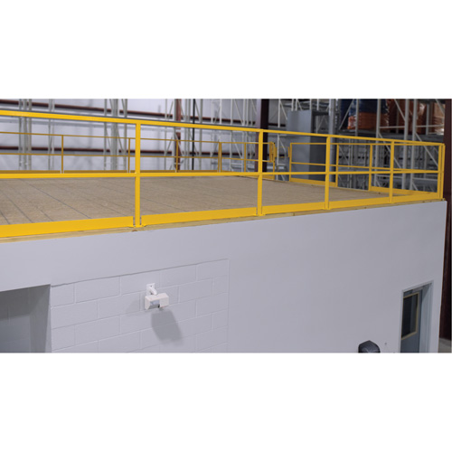 Mezzanine Safety Gate, 68-1/2" L x 42" H, 80-1/16" Raised, Yellow Toolneeds Inc.