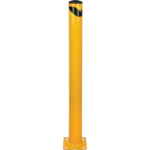 Bollard, Steel, 48" H x 4-1/2" W, Yellow Toolneeds Inc.