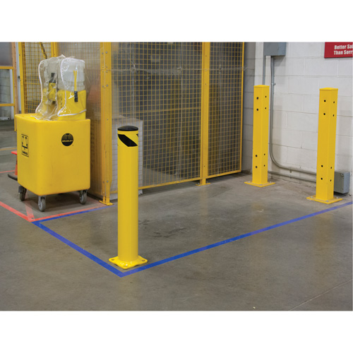 Safety Bollard, Steel, 36" H x 5-1/2" W, Yellow Toolneeds Inc.