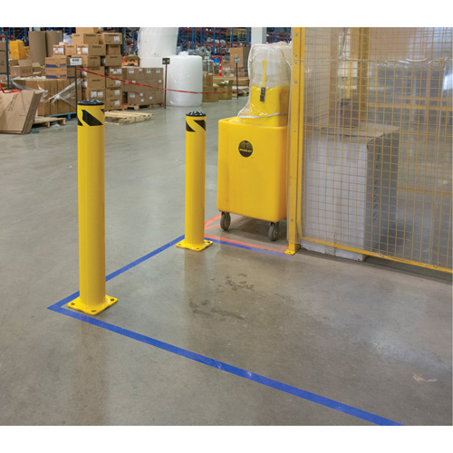 Safety Bollard, Steel, 36" H x 5-1/2" W, Yellow Toolneeds Inc.
