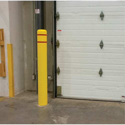 Polyethylene Bollard Cover, 6-5/8" Dia. x 52" L, Red/Yellow Toolneeds Inc.