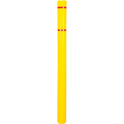 Polyethylene Bollard Cover, 4-1/2" Dia. x 64" L, Red/Yellow Toolneeds Inc.