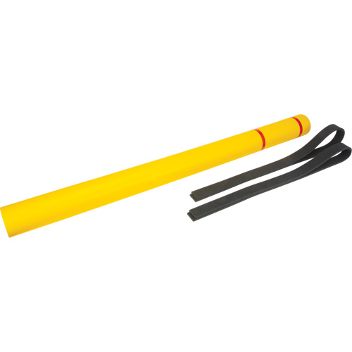 Polyethylene Bollard Cover, 4-1/2" Dia. x 64" L, Red/Yellow Toolneeds Inc.