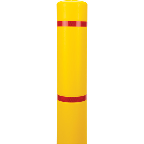 Polyethylene Bollard Cover, 4-1/2" Dia. x 64" L, Red/Yellow Toolneeds Inc.