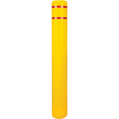 Polyethylene Bollard Cover, 6-5/8" Dia. x 52" L, Red/Yellow Toolneeds Inc.