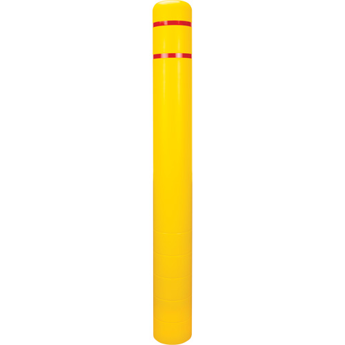 Polyethylene Bollard Cover, 6-5/8" Dia. x 60" L, Red/Yellow Toolneeds Inc.