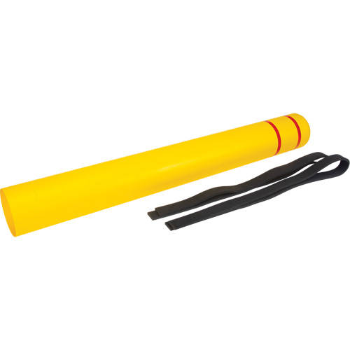 Polyethylene Bollard Cover, 6-5/8" Dia. x 60" L, Red/Yellow Toolneeds Inc.