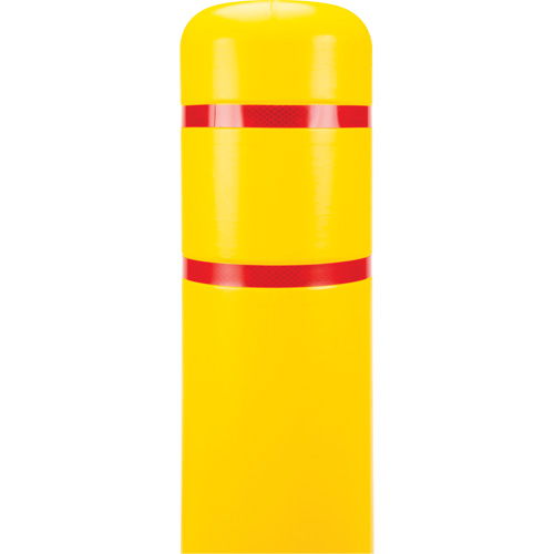 Polyethylene Bollard Cover, 6-5/8" Dia. x 60" L, Red/Yellow Toolneeds Inc.