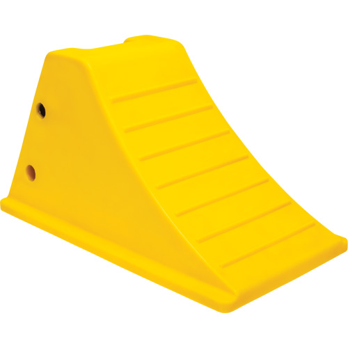 Wheel Chocks with Aluminum Tread, Polyurethane, Safety Yellow, 11-1/4" W x 21" D x 12-1/4" H Toolneeds Inc.