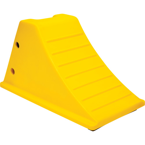 Wheel Chocks with Rubber Tread, Polyurethane, Yellow, 11-1/4" W x 21" D x 12-1/4" H Toolneeds Inc.