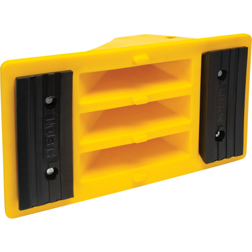 Wheel Chocks with Rubber Tread, Polyurethane, Yellow, 11-1/4" W x 21" D x 12-1/4" H Toolneeds Inc.
