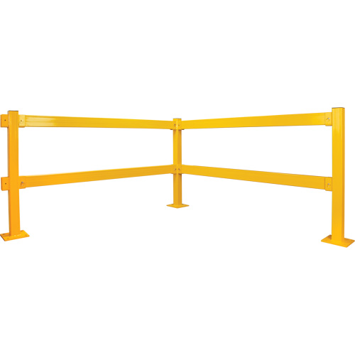 Poteau d'extr&eacute;mit&eacute; pour garde-corps l&eacute;gers, Acier, 42" h, Jaune s&eacute;curit&eacute; OSHA Toolneeds Inc.