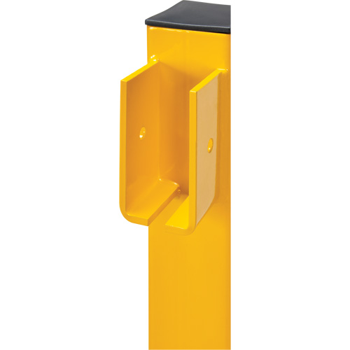 Poteau de coin pour garde-corps l&eacute;gers, Acier, 42" h, Jaune s&eacute;curit&eacute; OSHA Toolneeds Inc.