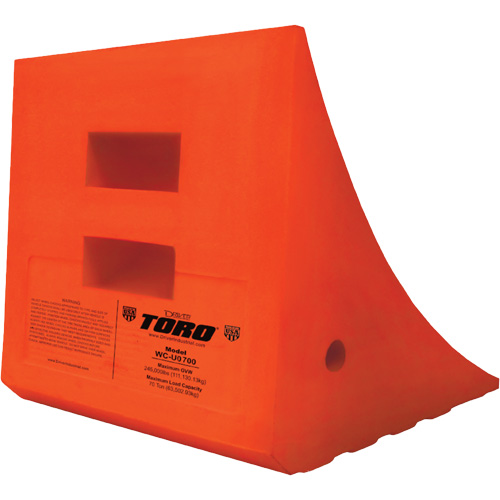 Cale-roue pour &eacute;quipement lourd de 70 tonnes, Ur&eacute;thane, Orange Toolneeds Inc.