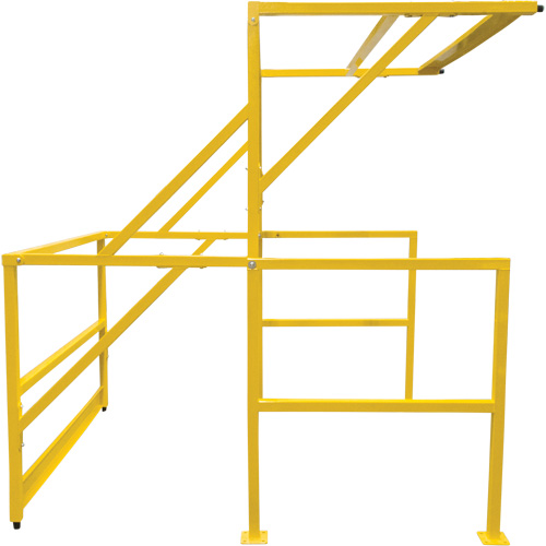 Mezzanine Safety Gate, 70" L x 77" H, 78" Raised, Yellow Toolneeds Inc.