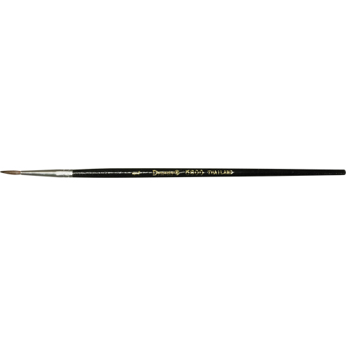 Pinceau pointu &agrave; soies noires pour artiste, Largeur de la brosse de 4,7 mm, Soie de chameau, Manche &agrave; Bois Toolneeds Inc.