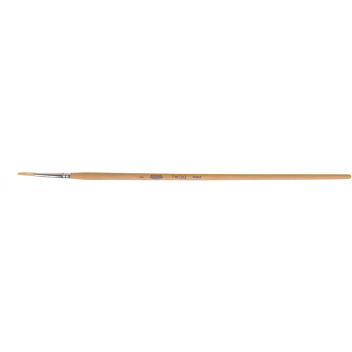 Pure White Bristle Round Marking Paint Brush, 9/64" Brush Width, White China, Wood Handle Toolneeds Inc.