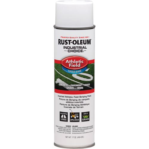 Peinture pour traçage de ligne pour terrain de gymnastique Industrial Choice AF1600, Blanc, 17 oz, Canette a&eacute;rosol Toolneeds Inc.