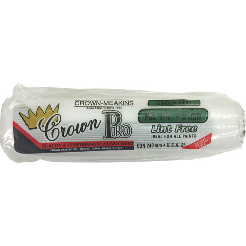 Manchon de rouleau &agrave; peinture non pelucheux professionnel, Nap 6 mm (1/4"), 240 mm (9-1/2") l Toolneeds Inc.