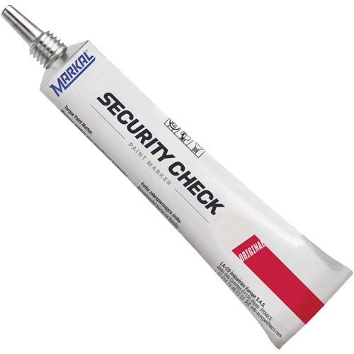 Security Check Paint Marker, 1.7 oz., Tube, Red Toolneeds Inc.