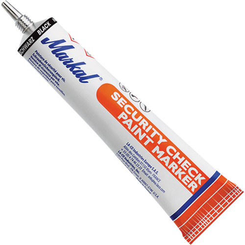 Security Check Paint Marker, 1.7 oz., Tube, Black Toolneeds Inc.