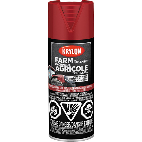 Farm & Implement Spray Paint, International Harvester Red, High-Gloss, 340 g, Aerosol Can Toolneeds Inc.