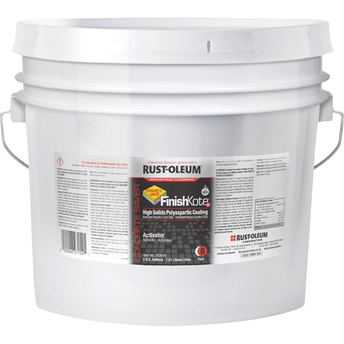 Concrete Saver&reg; FinishKote 80 High Solids Polyaspartic Floor Coating Part B, Pail, Clear/Tint Base Toolneeds Inc.