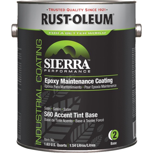 Sierra Performance S60 Water-Based Epoxy Maintenance Coating Accent Base, Gallon, Tint Base Toolneeds Inc.