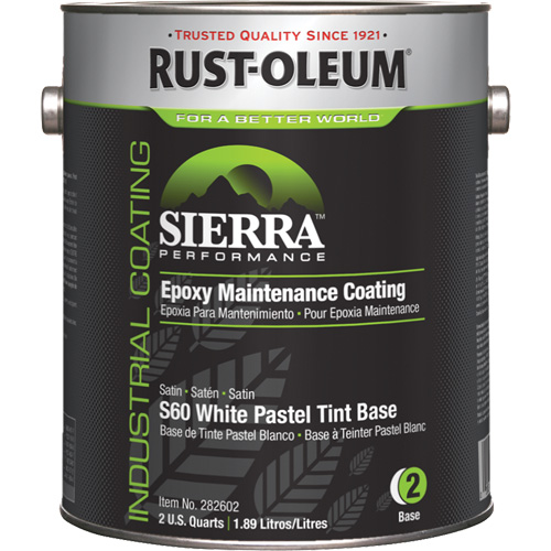 Rev&ecirc;tement dentretien &eacute;poxydique &agrave; base deau Sierra Performance S60 Couche de base pastel, Gallon, Base &agrave; teinter Toolneeds Inc.