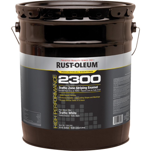 Peinture pour traçage de ligne invers&eacute;e Syst&egrave;me 2300 &agrave; haut rendement, Blanc, 5 gal., Seau Toolneeds Inc.