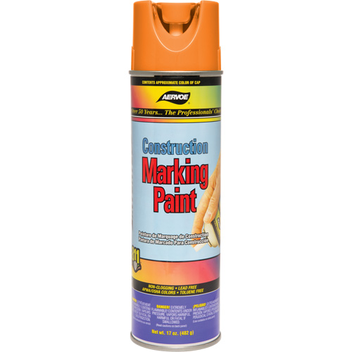 Construction Marking Paint, 17 oz., Aerosol Can Toolneeds Inc.