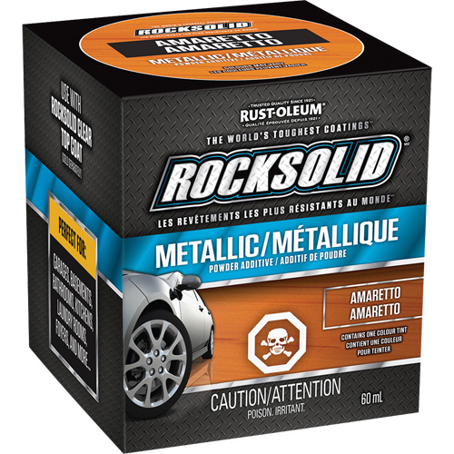 RockSolid&reg; Metallic Powder Additive, 60 mL, Bottle, Amaretto Toolneeds Inc.