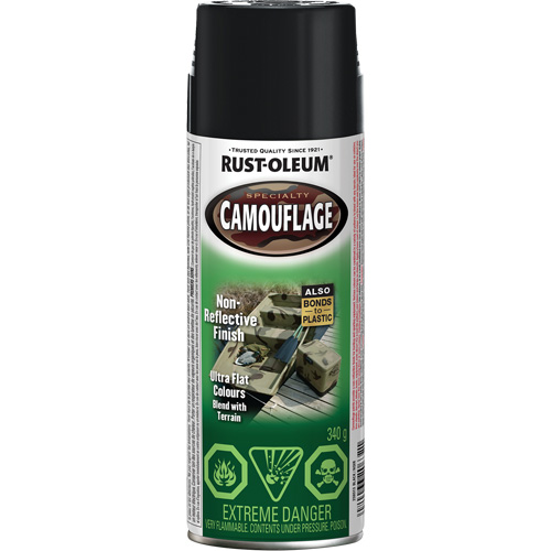 Peinture de camouflage Sp&eacute;cialit&eacute;, Canette a&eacute;rosol, Noir Toolneeds Inc.