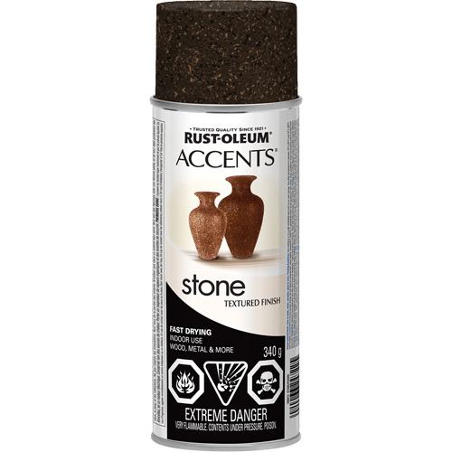 Accents&reg; Stone Creations Spray Paint, Aerosol Can, Mineral Brown Toolneeds Inc.