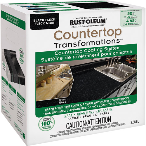 Countertop Transformations&reg; Fleck Countertop Coating System, 2.37 L, Kit, Black Fleck Toolneeds Inc.