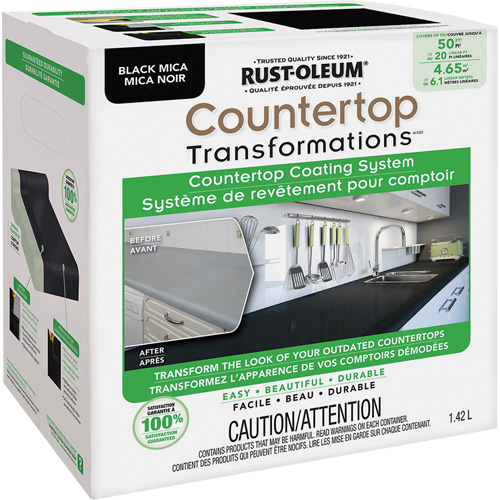 Countertop Transformations&reg; Mica Countertop Coating System, 1.42 L, Kit, Black Mica Toolneeds Inc.