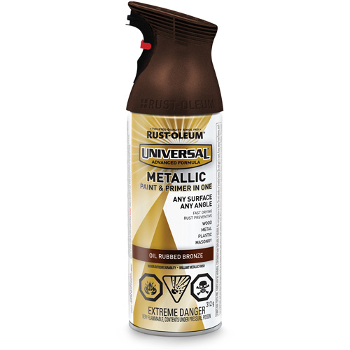 Universal&reg; Spray Paint, Oil Rubbed Bronze, Metallic, Aerosol Can Toolneeds Inc.