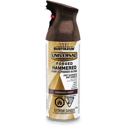 Couche de fond et peinture tout-en-un Universal, Ambre liss&eacute;, Martel&eacute;, Canette a&eacute;rosol Toolneeds Inc.