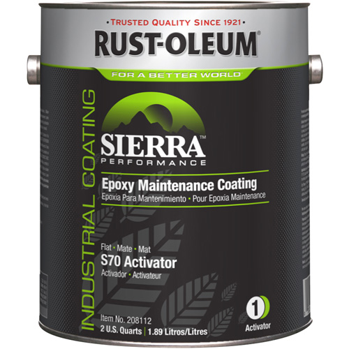Activateur pour appr&ecirc;t acrylique &eacute;poxydique &agrave; base d'eau Sierra Performance S70/S71, Gallon, Blanc Toolneeds Inc.