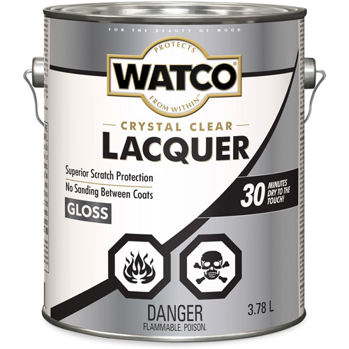 Laque pour bois Watco, 3,78 L, Transparent, Brillant Toolneeds Inc.