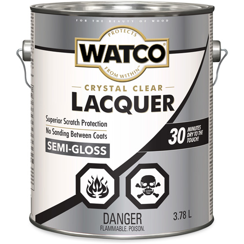 Laque pour bois Watco, 3,78 L, Transparent, Semi-brillant Toolneeds Inc.