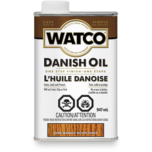 Watco&reg; Danish Oil, 947 ml, Dark Walnut, Transparent Toolneeds Inc.