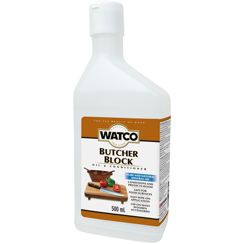 Watco&reg; Butcher Block Oil & Wood Conditioner, 473 ml, Clear, Transparent Toolneeds Inc.